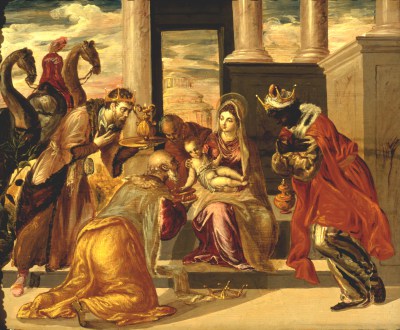 El Greco, Pokłon trzech króli, 1568 - reprodukcja